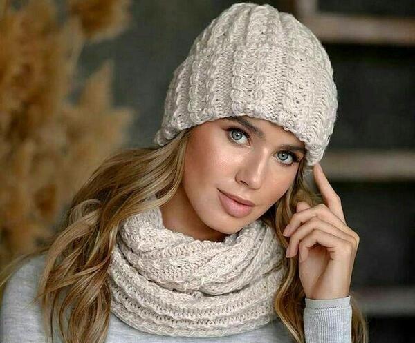 عکس کلاه بافتنی دخترانه شیک