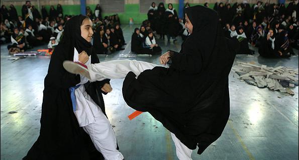عکس کلاه حجاب برای کاراته