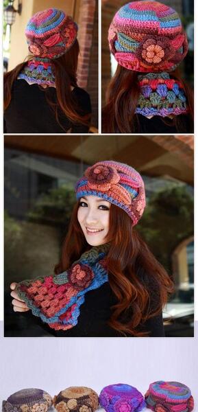 عکس مدل شال و کلاه زمستانی