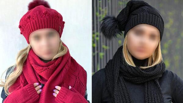 عکس مدل جدید شال و کلاه زمستانی زنانه