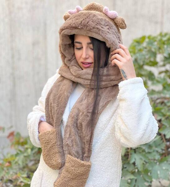 عکس ست شال و کلاه زمستانی
