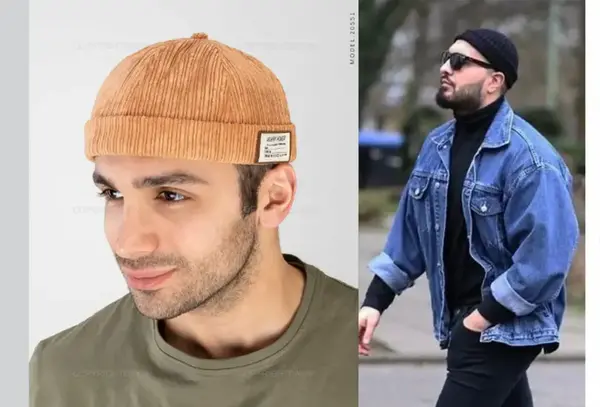 عکس استایل زمستانی با کلاه لبه دار