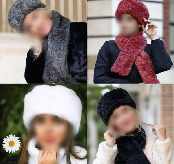 عکس کلاه زمستانی زنانه روسی