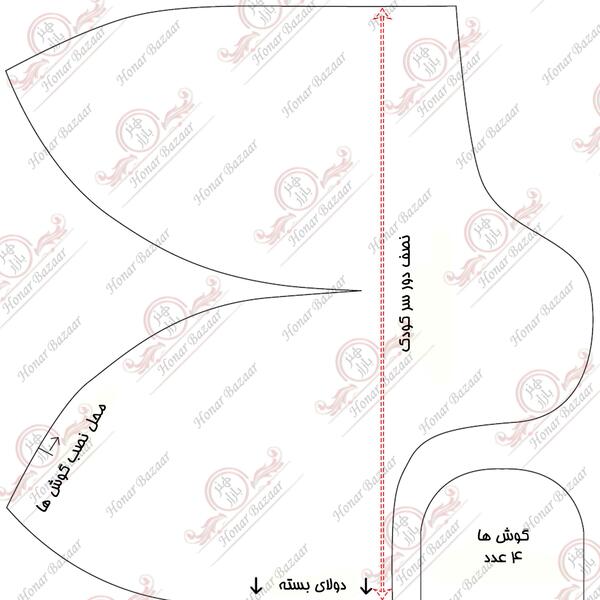 عکس آموزش دوخت کلاه زمستانی دخترانه