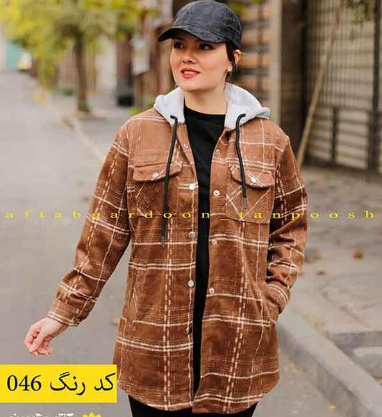 عکس مدل پالتو پشمی کلاه دار