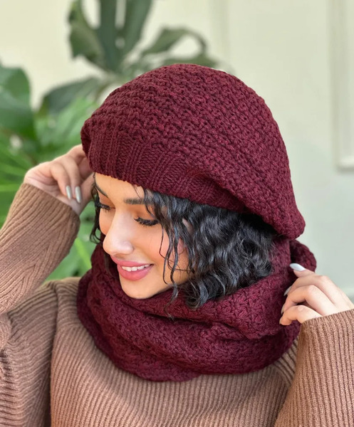 عکس شال و کلاه فرانسوی دخترانه