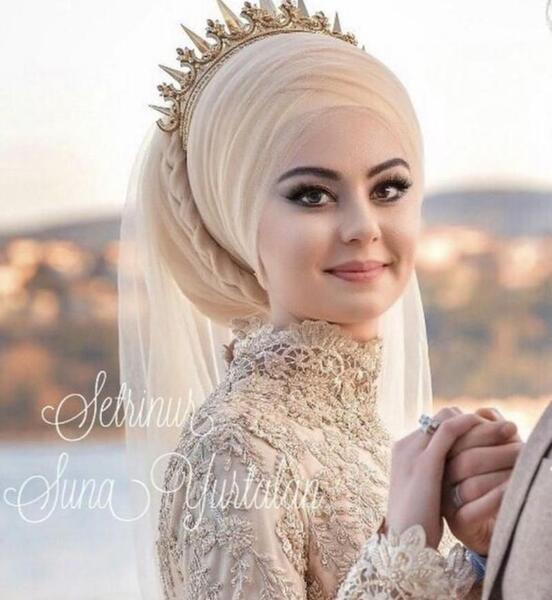 عکس کلاه حجاب عروس