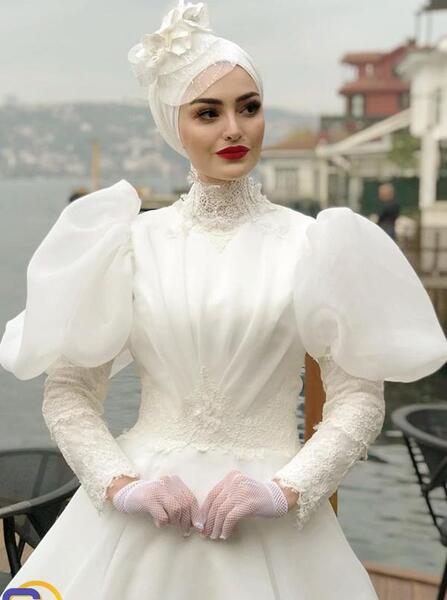 عکس کلاه حجاب عروس