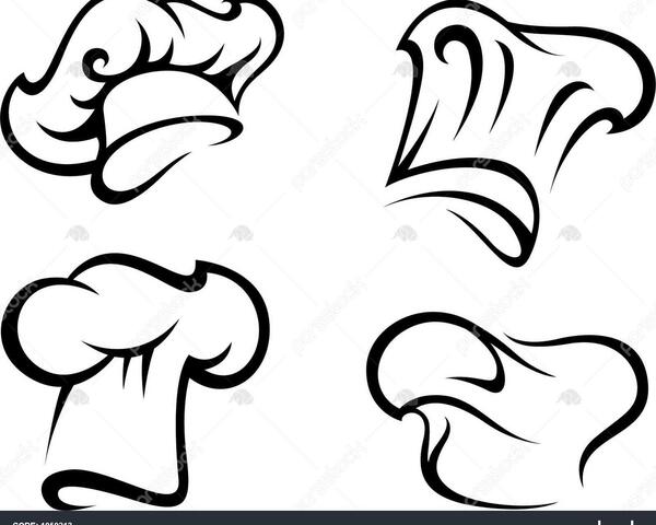 عکس نقاشی کلاه آشپزی