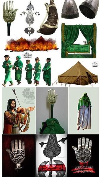 عکس امام حسین با کلاه خود