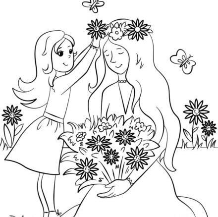 عکس ایده نقاشی کودکانه روز مادر