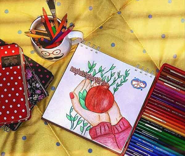 عکس ایده ی نقاشی برای شب یلدا