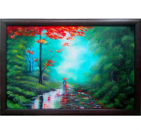 عکس ایده ی نقاشی با رنگ روغن