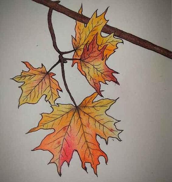 عکس ایده نقاشی برای پاییز