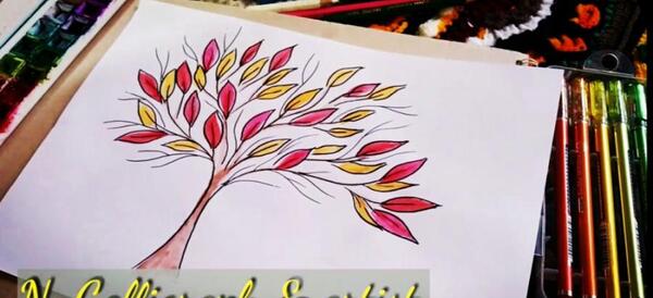 عکس ایده برای نقاشی پاییزی