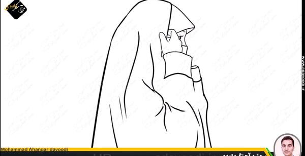 عکس ایده نقاشی عفاف و حجاب