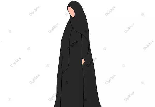 عکس ایده نقاشی دختر با حجاب