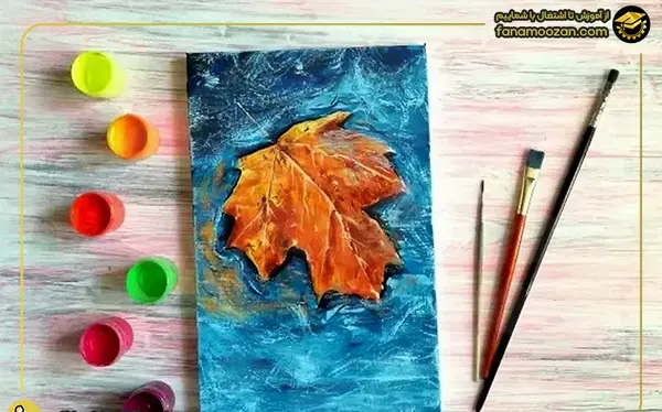 عکس ایده نقاشی منظره با گواش