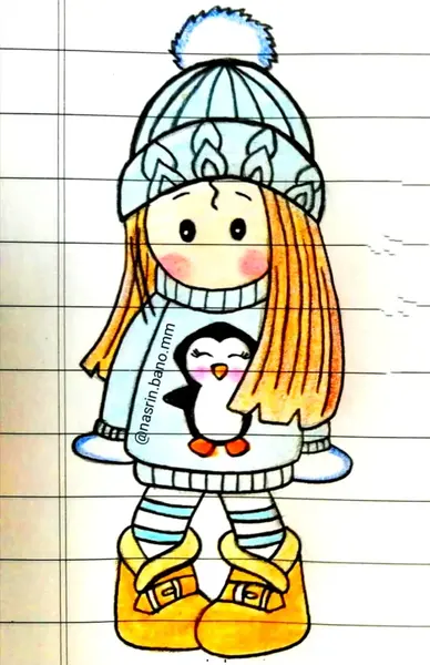 عکس نقاشی ساده آسون قشنگ