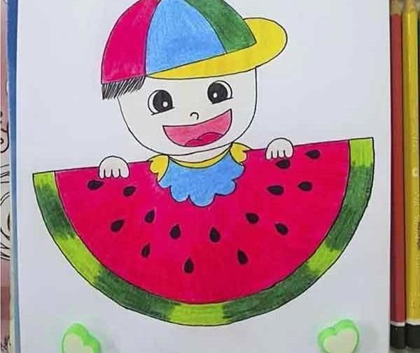 عکس نقاشی ساده برای شب یلدا کلاس چهارم