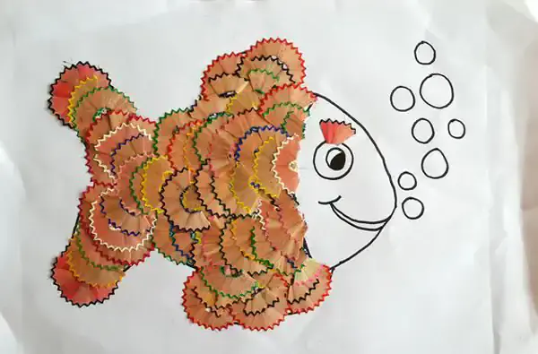 عکس نقاشی ساده تراش کودکانه