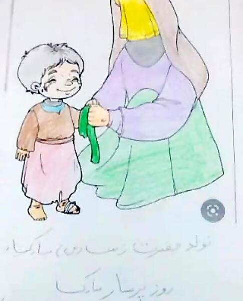 عکس نقاشی ساده برای حضرت زینب