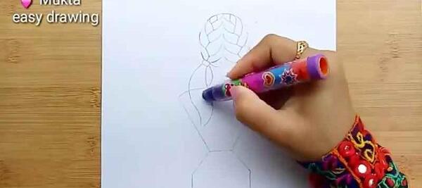 عکس نقاشی ساده روز دانش آموز دخترانه