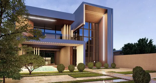 عکس یک ویلای بزرگ