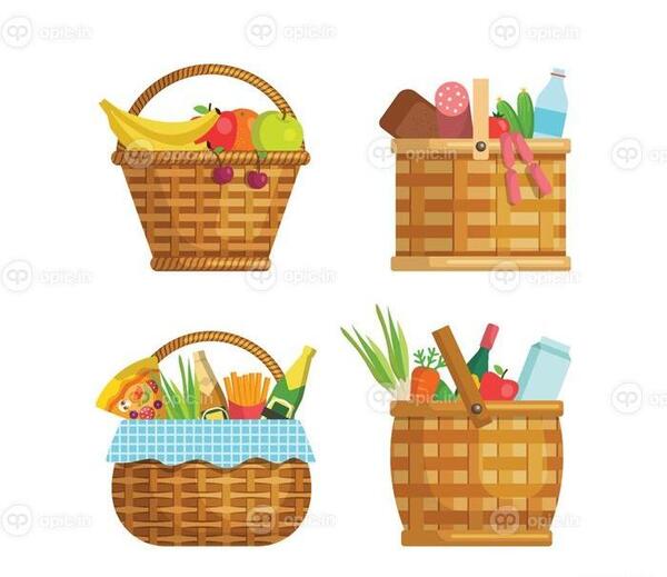 عکس نقاشی ساده سبد خالی