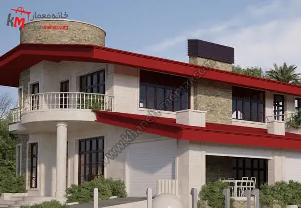 عکس ویلا با سقف شیروانی