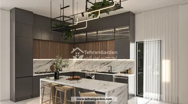 عکس آشپزخانه خانه ویلایی