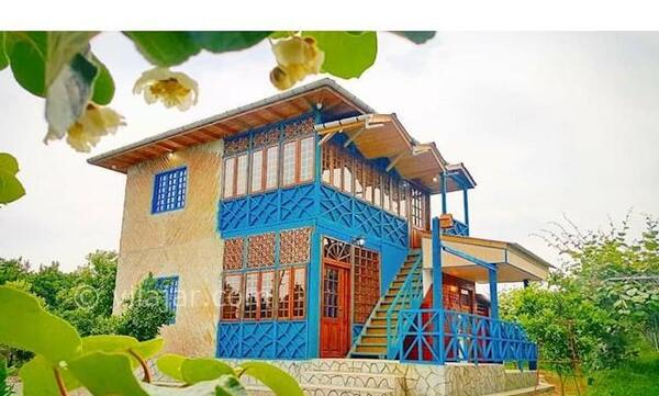 عکس خانه باغ های چوبی