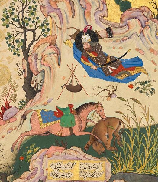 عکس نقاشی ساده هفت خان رستم به ترتیب
