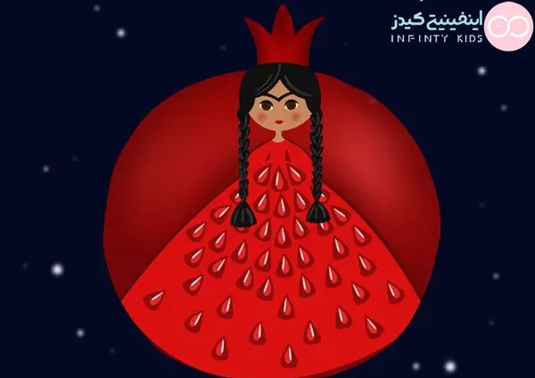 عکس نقاشی ساده دخترانه برای شب یلدا