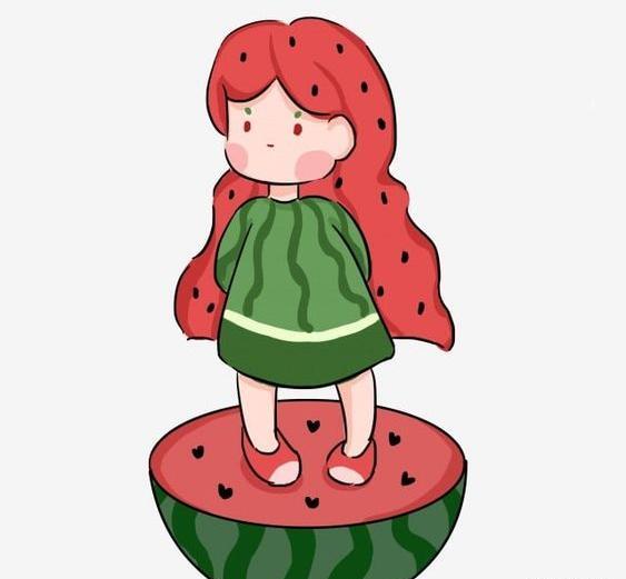عکس نقاشی دخترانه بامزه برای شب یلدا