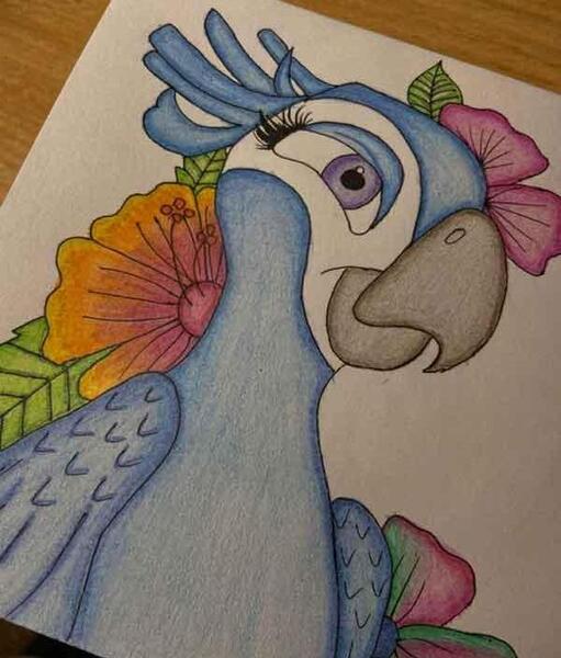 عکس نقاشی دخترانه برای مدرسه کلاس ششم