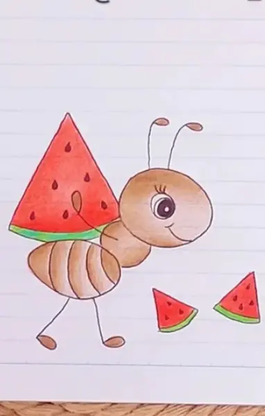 عکس نقاشی دخترانه برای مدرسه کلاس چهارم