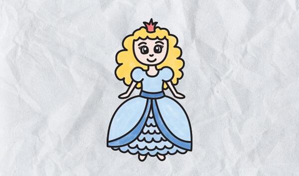 عکس نقاشی دخترانه پرنسس زیبا