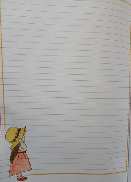 عکس دخترانه نقاشی حاشیه دفتر مشق جدید آسان