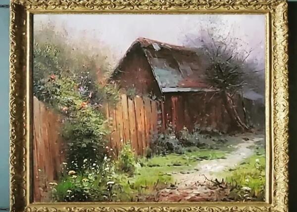 عکس نقاشی کلبه چوبی