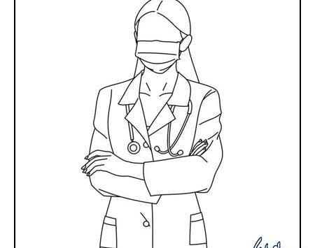 عکس نقاشی دخترانه دکتری