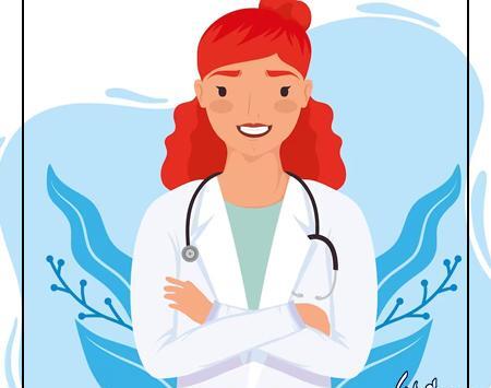 عکس نقاشی دخترانه خانم دکتر
