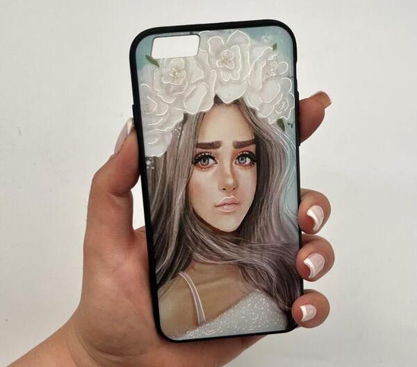عکس نقاشی دخترانه گوشی آیفون