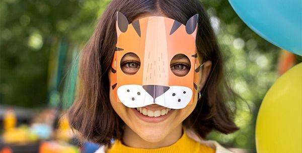 عکس نقاشی روی ماسک دخترانه