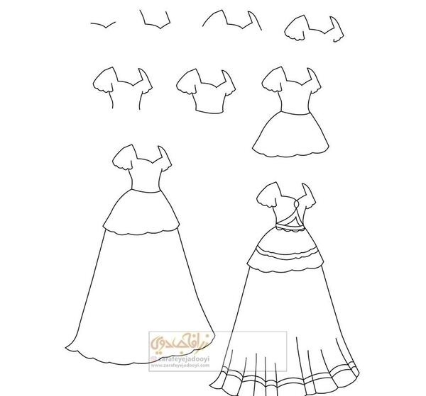 عکس نقاشی دخترانه ساده با ماسک
