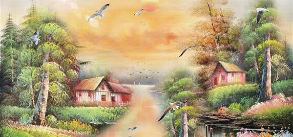 عکس کلبه در طبیعت زیبا