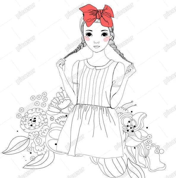 عکس نقاشی دخترانه نوجوانی