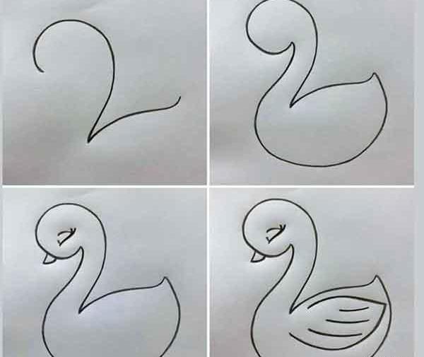 عکس نقاشی دخترانه و زیبا و ساده