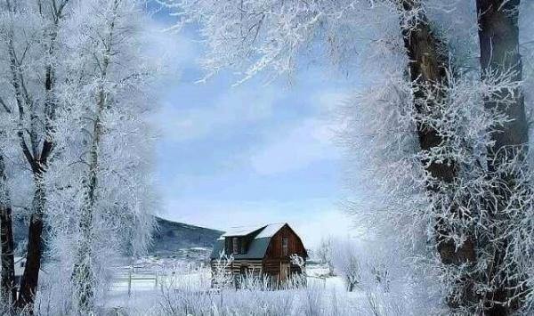 عکس کلبه برفی برای پروفایل