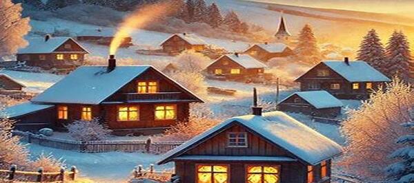 عکس کلبه برفی برای پروفایل